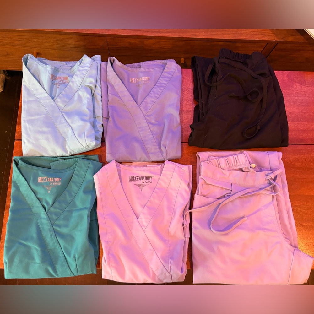 Grey's Anatomy scrub tops and pants